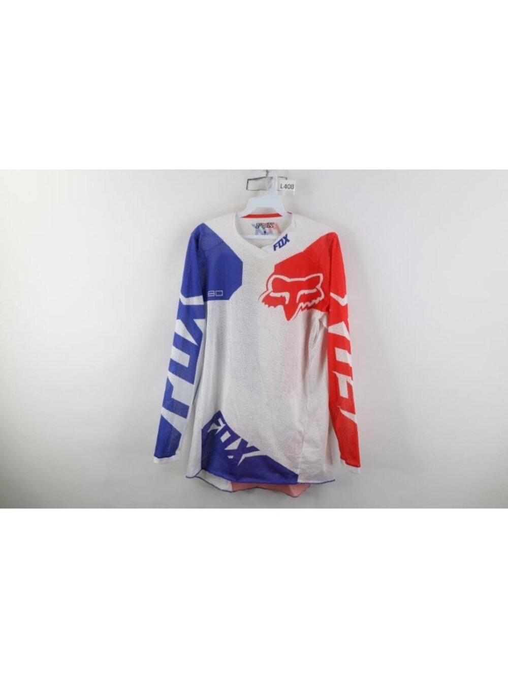 Vintage Fox Racing Mens Small 180 Mesh Motocross Racing Long Sleeve Jersey Shirt